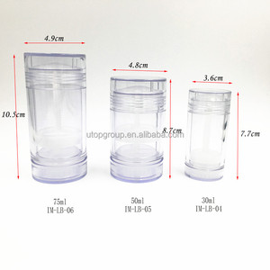 Botella Redonda De Plastico Twist Up Bottom Desodorante Stick Tubo Contenedor 30g - Product Image 6