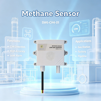 Sensor de Gas Metano CH4 SW6CH401 de Larga Duración, RS485 Modbus RTU, Detector Industrial de Montaje en Pared para Fugas en Túneles Subterráneos