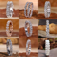Custom Princess Lab Grown Diamond Eternity Ring Custom IGI 18K Gold Lab Creado Diamond Wedding Band Ring Joyería de las mujeres