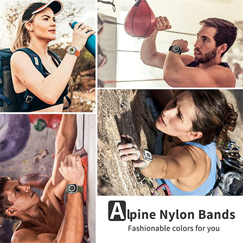 Alpine Loop Band For Apple Watch Strap 49 44 40 45 41 42 38 mm Bracelet iWatch Ultra Series 7 6 5 3 se 8 Nylon Sport Watchband
