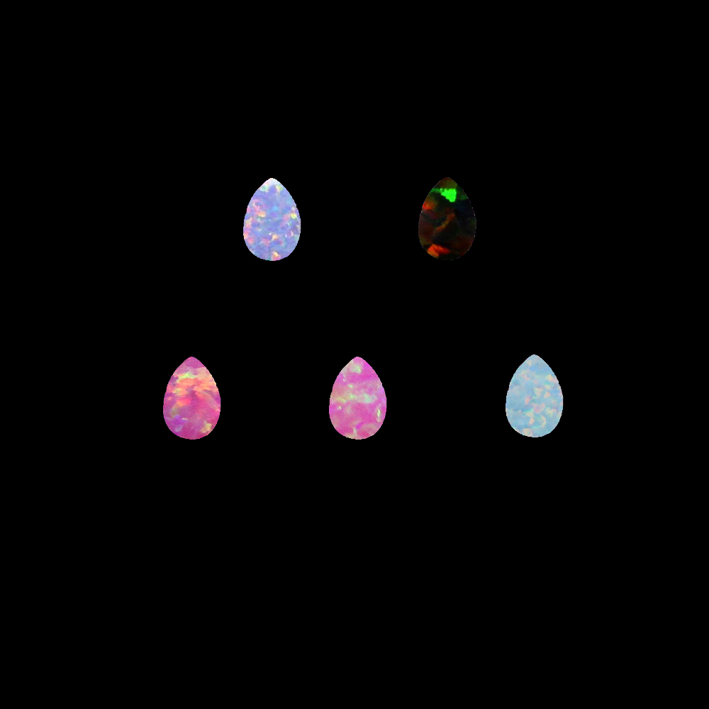 Cabochon poire, 2x4mm