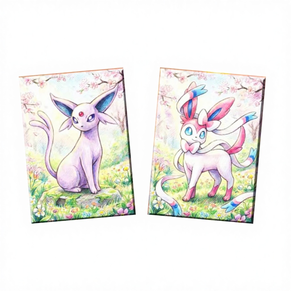 Cartes dessinées à la main KY Rouge