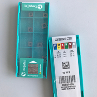 Plaquettes carrées en carbure de tungstène Taegutecs CCMT 060204 MT CT3000 pour tour CNC, outils de tournage OEM, alvéoles 32mm, 1.5mm, 16mm, garantie 3 ans