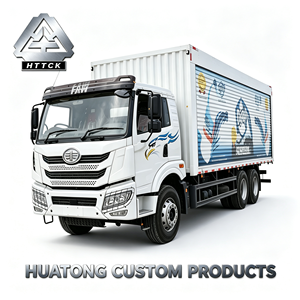 Camion fourgonnette fermée FAW JK6 6x4 de 290 CV, caisse de chargement de 6,8 m, châssis robuste, peinture de carrosserie personnalisée, conduite à gauche/droite pour routes africaines - Product Image 1