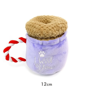 Jouet pour chien en peluche Yommy Teacup 12 cm, jouet interactif pour animaux de compagnie - Product Image 2