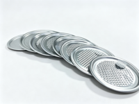 206 # 209 # 211 # 300 # 305 # 307 # 309 # 401 # Couvre-boîtes en aluminium de qualité alimentaire à ouverture facile, scellés anti-déversement pour poudres sèches, pour bidons de lait