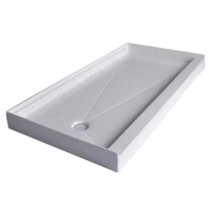 BOTO acrylic sanded finish anti-slip deep shower tray with skirt