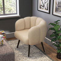 Chaise de canapé simple de conception tuftée de cadre en bois massif de haute qualité pour la maison salon loisirs caractéristiques douces modernes diverses couleurs
