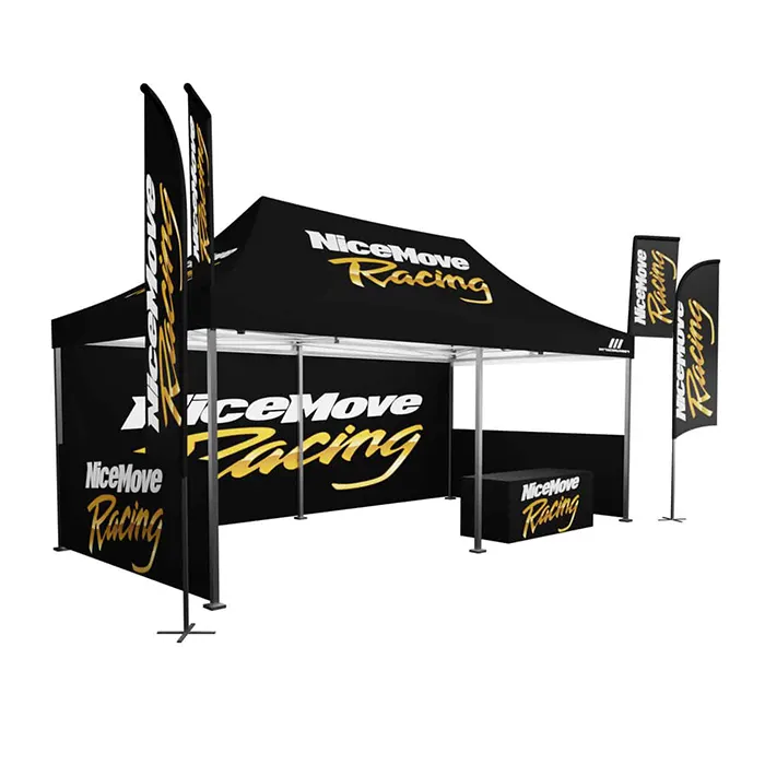 High Quality Advertising Trade Show Events Oxford Waterproof Fabric Aluminum Frame Custom Canopy Tent 10x20 with Logo