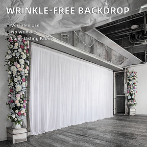 Wintina ağır alüminyum çift Crossbar düğün kemer boru ve düğün dekorasyon için örtü zemin standı, olaylar - Product Image 4