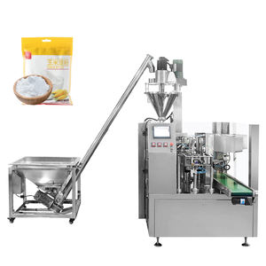 Machine d'emballage semi-automatique pour aliments, légumes, piments/épices/assaisonnements en poudre, sachets à fermeture éclair, composants principaux PLC/moteur - Product Image 4