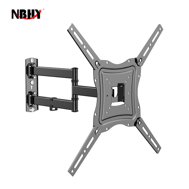 Swivel Tilt Full Motion Steel TV Mounts Extendable Adjustable LED Screen Support Fit Televisions Size 17"-56" CE Certified