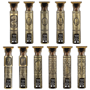Cortadora de pelo profesional LCD impermeable para hombres, máquina cortadora de pelo recargable, cortadora eléctrica OEM vintage T9 - Product Image 1