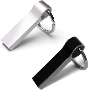 <span class=keywords><strong>Clé</strong></span> <span class=keywords><strong>USB</strong></span> 2.0 étanche en métal de 32 Go, 64 Go, 128 Go avec porte-clés et gravure laser personnalisée gratuite – Vente en gros - Product Image 1