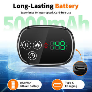 Masseur d'épaule électrique à lumière rouge, vibration et chauffage, instrument de physiothérapie pour les articulations du cou, avec minuterie intelligente - Product Image 4