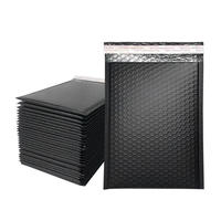Enveloppes d'expédition personnalisées écologiques HX noires mates en polybulle imprimées pour montres, boucles d'oreilles, pierres précieuses, colliers