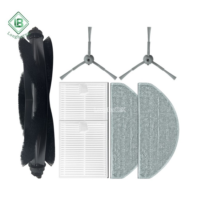 Main Roller Spin Edge Corner Side Brush Hepa Filter Mop Pad Cloth Rag Fit for Hoover HG4 Hydro Robot Vacuum Accessory Kit