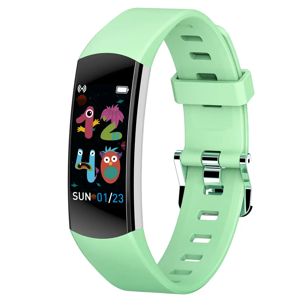 Jam tangan pintar layar sentuh mini 0.96 inci, arloji cerdas fungsi tahan air gigi biru bt untuk anak-anak