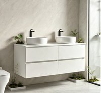 Meuble-lavabo mural moderne résistant à l'eau pour salle de bain, idéal pour ferme, hôtel, bar à domicile