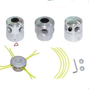 Tête de coupe d'herbe en aluminium avec 4 lignes Tête de débroussailleuse Accessoires de tondeuse à gazon Tête de coupe - Product Image 6