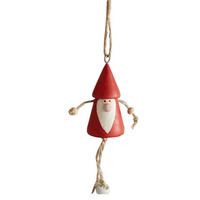 Ornement suspendu de renne en bois de Noël avec cloches rustiques artisanat décoratif artisanal pour la décoration de Noël