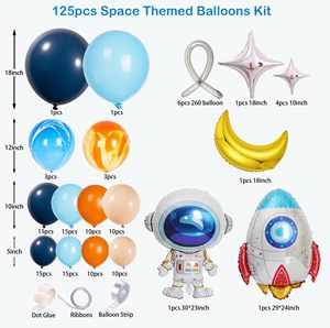 Kit de guirlande de ballons Spatiaux : Ballons en aluminium Astronaute et Fusée Durables pour Anniversaire Thème Espace Adolescent, Décorations d'arche pour Fête du Ramadan - Product Image 2