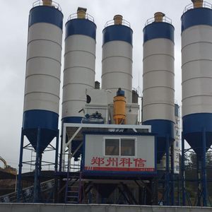 Hochwertige tragbare Beton mischa nlage mit motor getriebener Silo Calculator Hopper Lifter-Produktions linie - Product Image 2