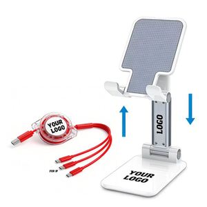 Wholesale Custom Business Logo <b>Holder</b> Promotional Gift Foldable Height Angle Adjustable Desk Cell Phone Stand - Product Image 1