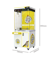 Mini machine à griffes professionnelle avec musique et lumières LED, jeu d'arcade portable pour enfants, idéal pour les fêtes d'anniversaire et le divertissement