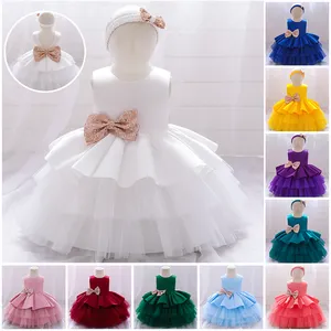 MQATZ New Design Pailletten Kinder Party Kuchen geschichtet Kleid Kinder kleidung 3-10 Jahre Baby Kleid Designs L1966XZ