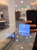 Miroir de salle de bain moderne Glory Smart Rectangle IP44 avec écran tactile de 5 pouces Bluetooth LED pour les marques et les détaillants