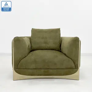 Italian sitting room living room hotel furniture relaxing modern single sofa arm chair luxury armchair