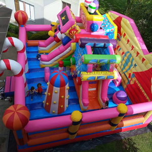 Aire de jeux gonflable Candyland, structure gonflable pour fêtes d'enfants en plein air, aire de jeux commerciale, château gonflable combiné - Product Image 3