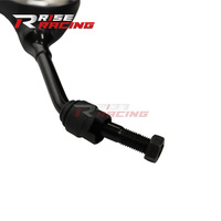 Rise Racing Nouveau jeu de rétroviseurs latéraux de remplacement en plastique de haute qualité pour moto Yamaha Y110