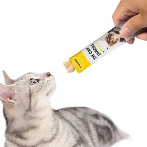חטיף נוזלי חתול סיטוני מזון חטוב בר פסים תווית פרטית עם פינוקים לחתולים