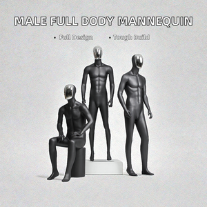 Soporte de exhibición FRP masculino alto exclusivo de cuerpo completo duradero con <span class=keywords><strong>busto</strong></span> de Maniquí de cabeza y tela para exhibición de sombreros - Product Image 6