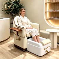 Équipement de salon de manucure et pédicure sur mesure, fauteuil de pédicure, station de spa pour les pieds avec pompe magnétique à jet d'eau