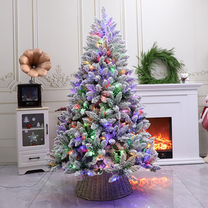 Snow Falling Christmas <b>Tree</b> PE Mixed PVC Flocked Small Snow Christmas <b>Tree</b> Factory Direct Christmas Decoration <b>Tree</b> - Product Image 2