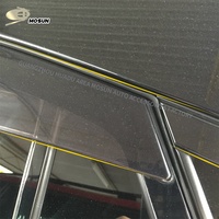 Visière de fenêtre d'injection Pickup Vent Weather Shield Deflector Wind Breaker Rain Guard pour TOYOTA HARRIER XU60 2013-2020
