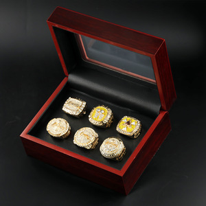 Anillo Clásico Conmemorativo y Nostálgico Popular en Europa y América, Juego de <span class=keywords><strong>6</strong></span> Anillos de los Lakers de Los Ángeles, Juego de Bryant - Product Image 3