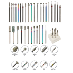 Manicure Pedicure Burr File Diamond Nails testa di lucidatura punte di aneto piccole in ceramica - Product Image 4