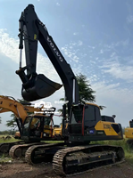 Excavadora de cadenas grande Volvo EC350 usada con motor y bomba Volvo Penta
