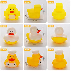 ของเล่นเป็ดยางพีวีซีลอยน้ำขนาด 2 นิ้ว มีเสียงบีบ สำหรับเด็ก  พร้อมโลโก้สั่งทำได้  รูปแบบหมอ/ทันตแพทย์/พยาบาล  ของเล่นในห้องน้ำ - Product Image 5