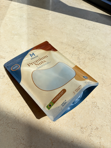 Sacchetto Stand-up Metallizzato Opaco Personalizzabile 250g, 500g con Chiusura a Zip e Finestra Trasparente per Confezionamento di Noci, Arachidi, Anacardi - Product Image 2