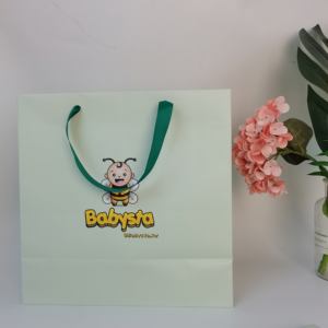 Sac cadeau personnalisé U-smile Boutique avec logo, sac en papier avec poignée pour anniversaire, bonbons, boîtes à bijoux - Product Image 4