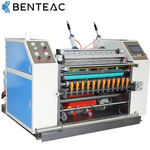 Thermal paper roll slitting and rewinding machine paper roll die cutting rewinding sheet coil slitting paper core machine