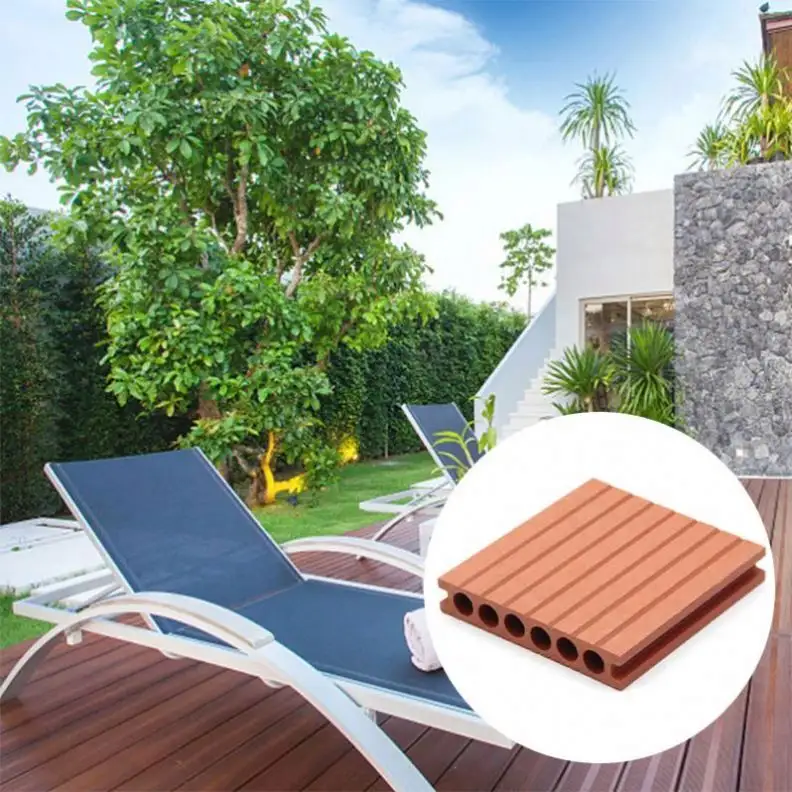 Extérieur 140mm * 25mm Wpc Wood Outdoor Flooring Deck Composite Board