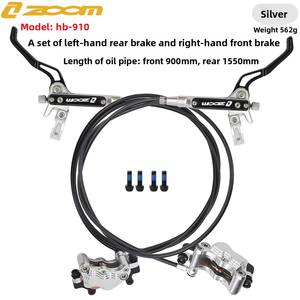 Vélo de montagne ZOOM avec frein à disque à huile HB910, étrier métallique double face à quatre pistons, rotor de 160 mm, levier à 3 doigts en métal - Product Image 6