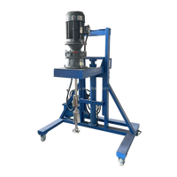 Mélangeur IBC électrique à fréquence variable en acier inoxydable pour dispersion rapide de liquides chimiques, levage hydraulique 3KW