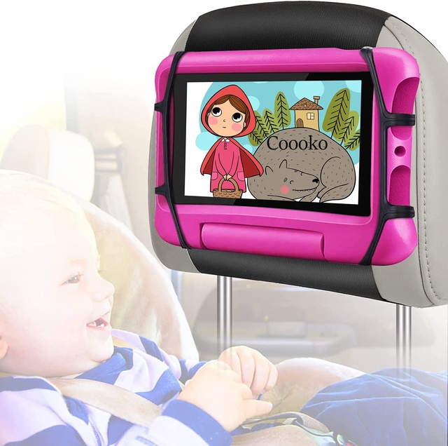 Car Headrest Tablet Mount Holder for Car Back Seat Universal iPad Car Holder for Kids in Back Seats 360 Rotatable Tablet Holder